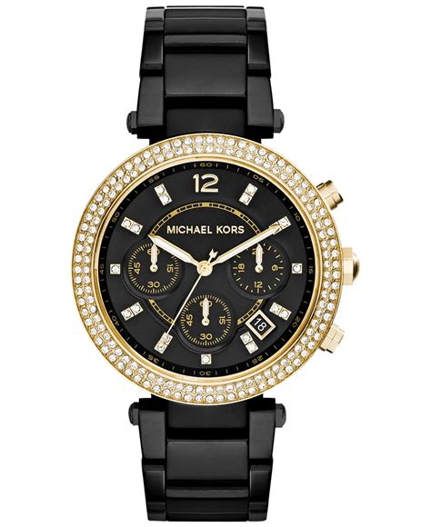 michael kors black watch for women|Michael Kors watches ladies black.